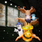 8FT Halloween Inflatables Outdoor Decorations Dead Tree with Pumpkin, White Ghost and Owl Indoor and Outdoor Yard Party Decorations with LED Lights
